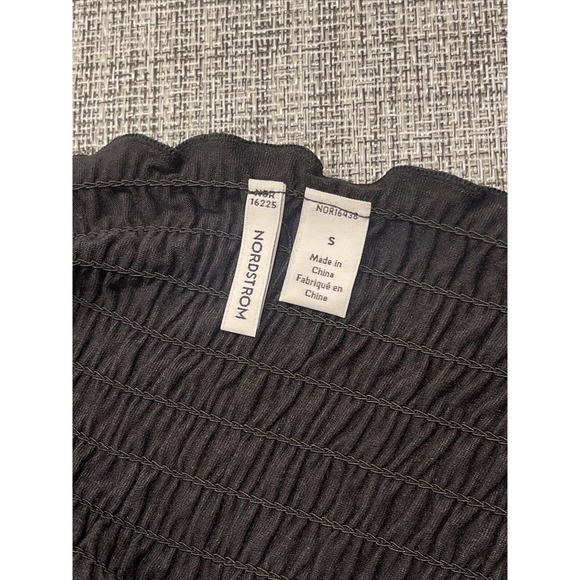 NORDSTROM MOONLIGHT ECO LONG SLEEVE NIGHTGOWN IN BLACK SIZE S TENCEL MODAL - Picture 7 of 7